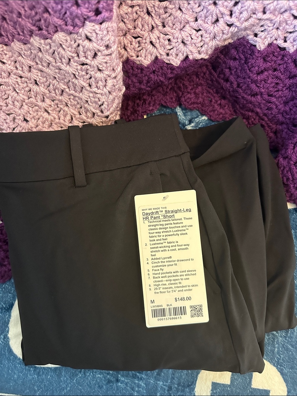 Daydrift Straight-Leg HR Pant - Black